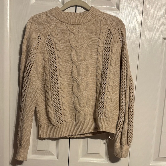 And Now This Sweaters - And Now This Cozy Cable Knit Sweater Cream size XS